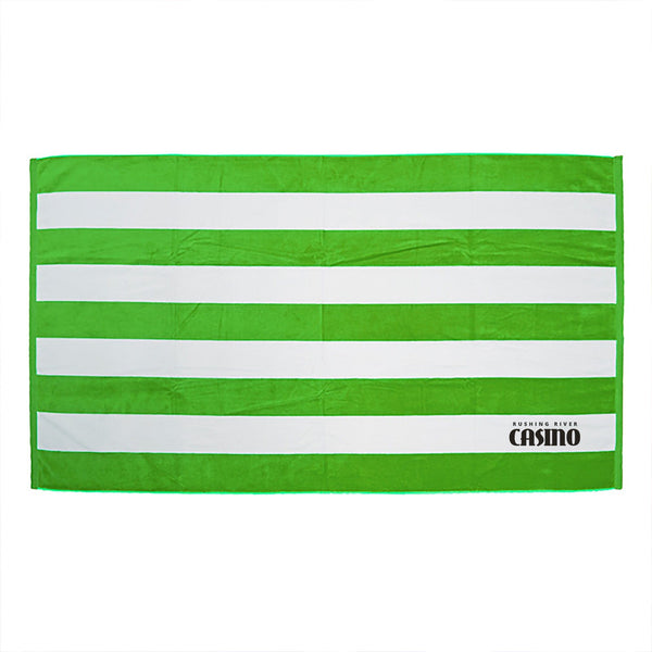 Add Your Logo: Cabana Stripe Beach  Towel