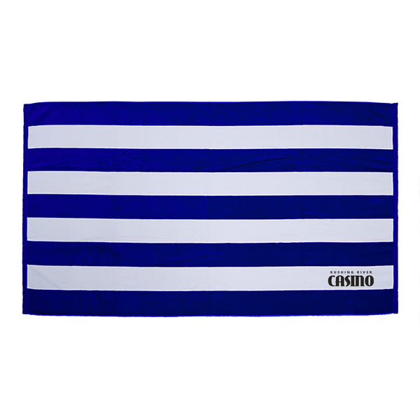 Add Your Logo: Cabana Stripe Beach  Towel