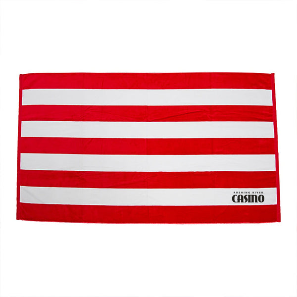 Add Your Logo: Cabana Stripe Beach  Towel