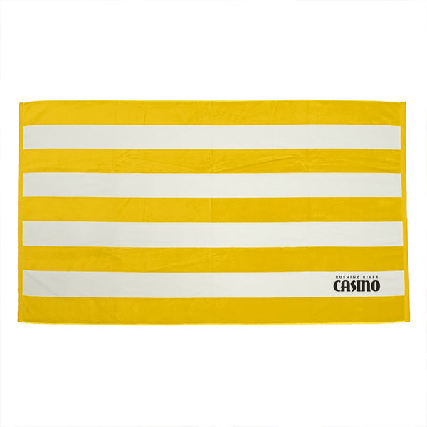 Add Your Logo: Cabana Stripe Beach  Towel