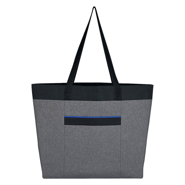 Add Your Logo: High End Heathered Tote Bag