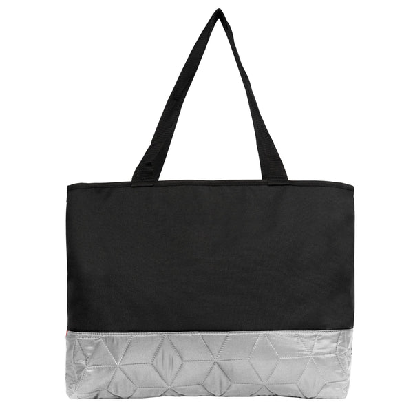 Add Your Logo: Quilted Color Tote Bag