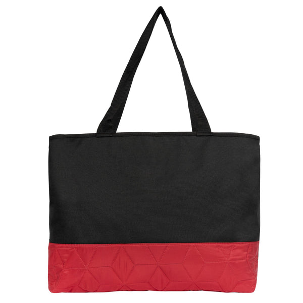 Add Your Logo: Quilted Color Tote Bag