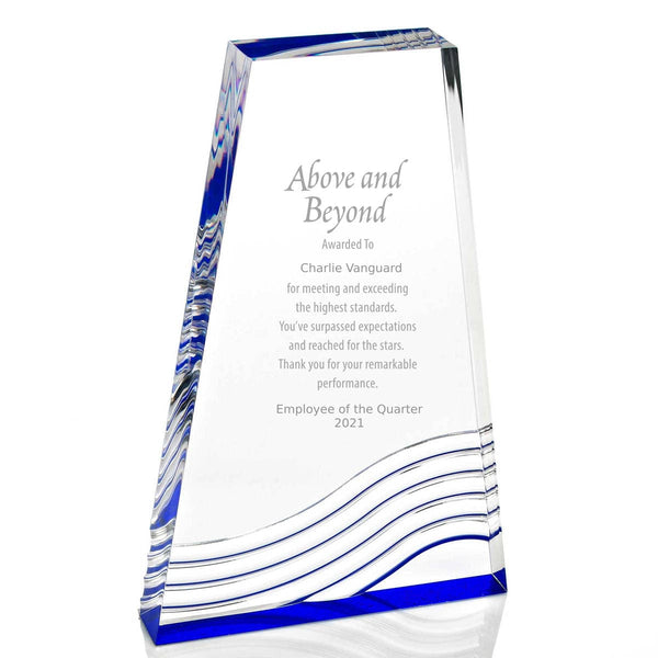 Blue Reflection Acrylic Award - Tower