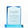 Sky Blue Acrylic Trophy - Beveled Rectangle