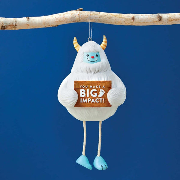 Joyful Holiday Character Ornament - Yeti: You Make a BIG Impact!